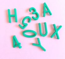 Letras Verdes para Letter Board