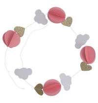 Guirnalda Nubes Gold & Pink
